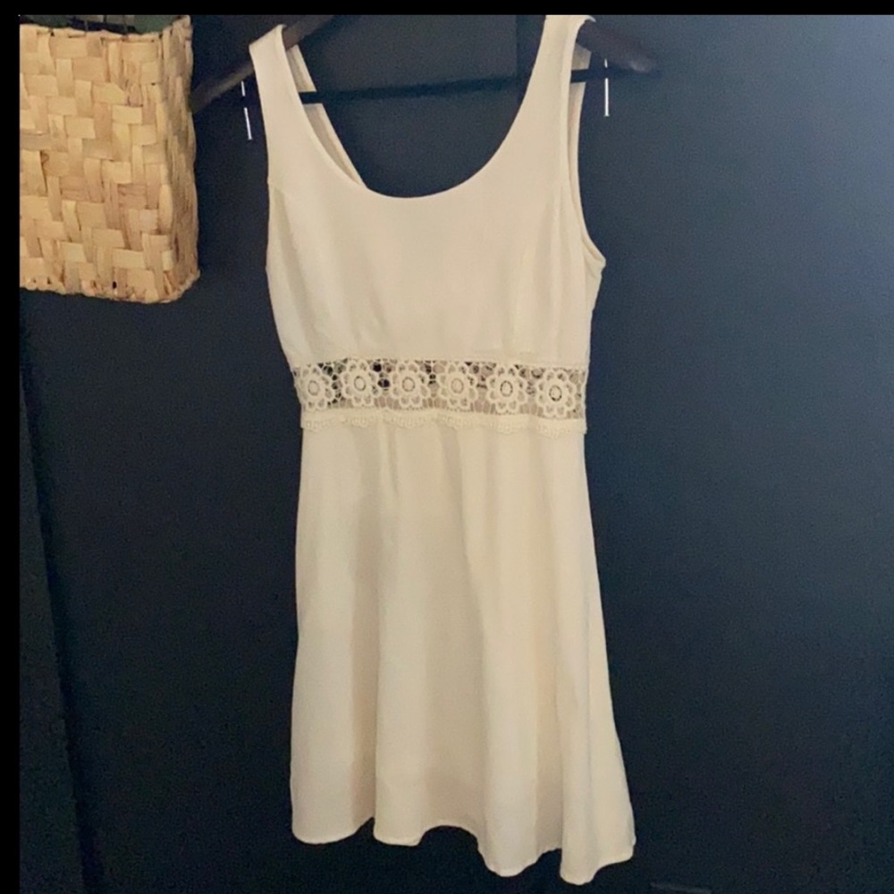 LuLus I mid You Not Ivory Dress sz small